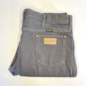 VTG Wrangler Jeans Mens 38x36 Stone Gray Made in USA 936CHG